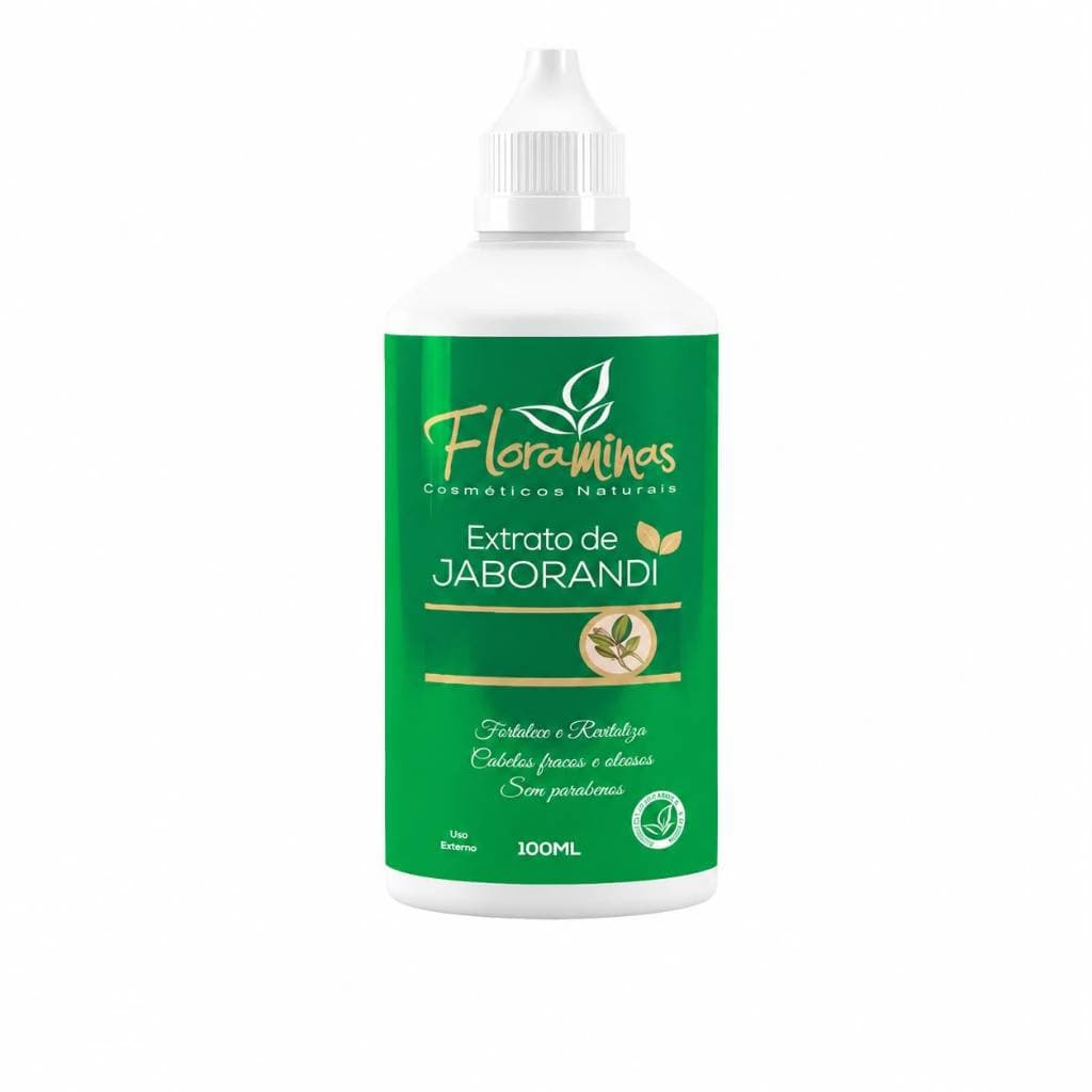 Tonico Capilar Extrato Jaborandi e Alecrim Fortalecimento e crescimento dos cabelos Oleosos 100ml Floraminas