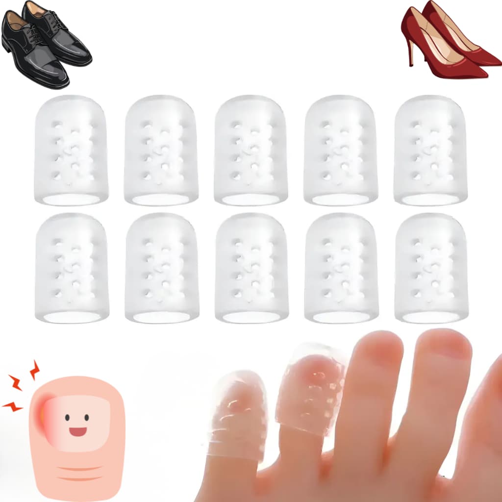 Kit 5/10 Pares Dedeiras de Silicone Protetor Calo Unha Encravada Para Dedo Dos Pés
