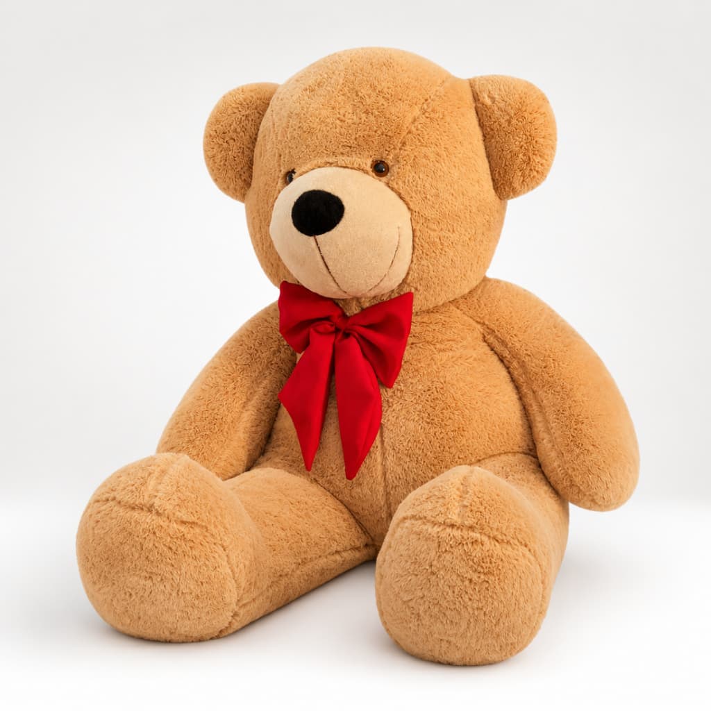Urso De Pelúcia Gigante Teddy - 9cm Macio Com Laço Decorativo Dia Dos Namorados