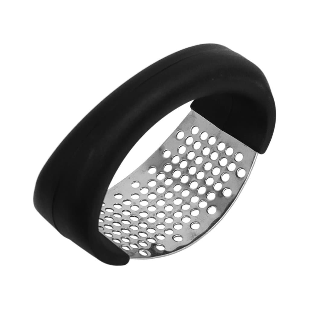 Espremedor de Alho em Inox 12cm Manual – Amassador de Alho Resistente, Fácil de Limpar, Ideal para Cozinha