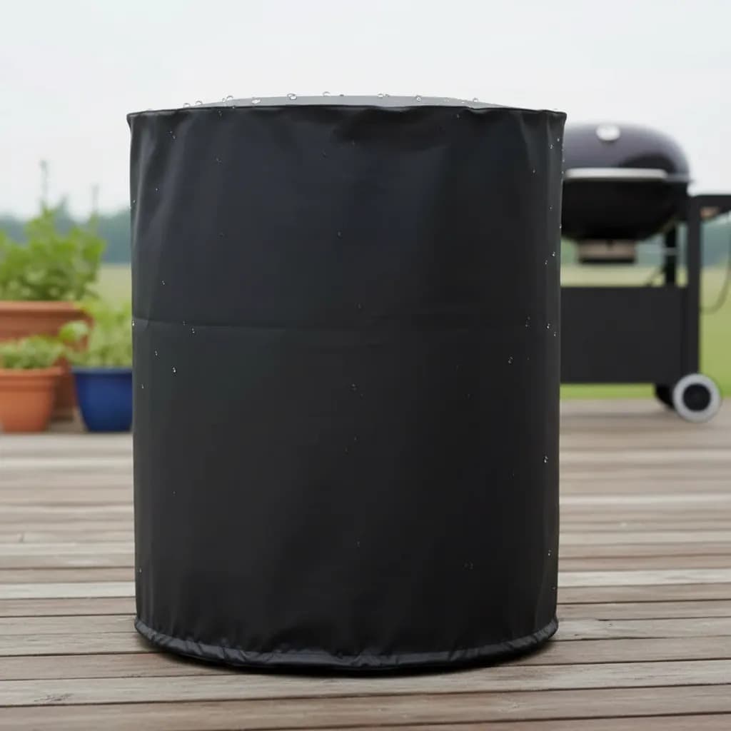 Capa de Proteção Botijão de Gás Bujão 13kg Impermeável Preta Cozinha