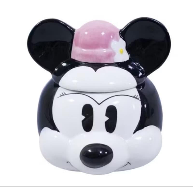Caneca Minnie Disney Com tampa Taimes