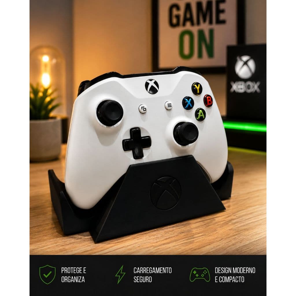 Suporte de Controle Xbox Moderno para Um e Dois Controles