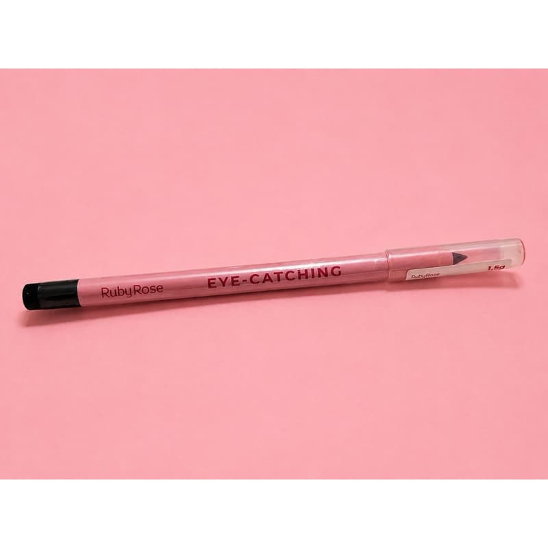 Lápis Para Olhos Ruby Rose Eye Catching Delineador Macio Longa Duração Preto