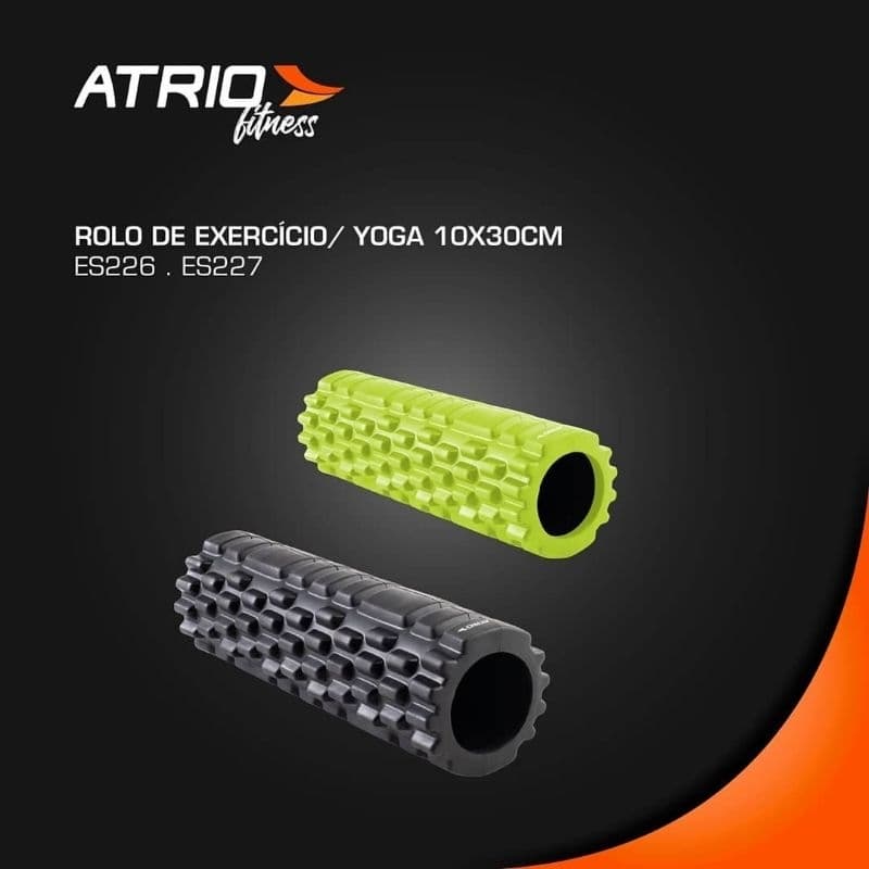 Rolo de Liberação Miofascial Atrio TAM. 30 X 10 cm Preto