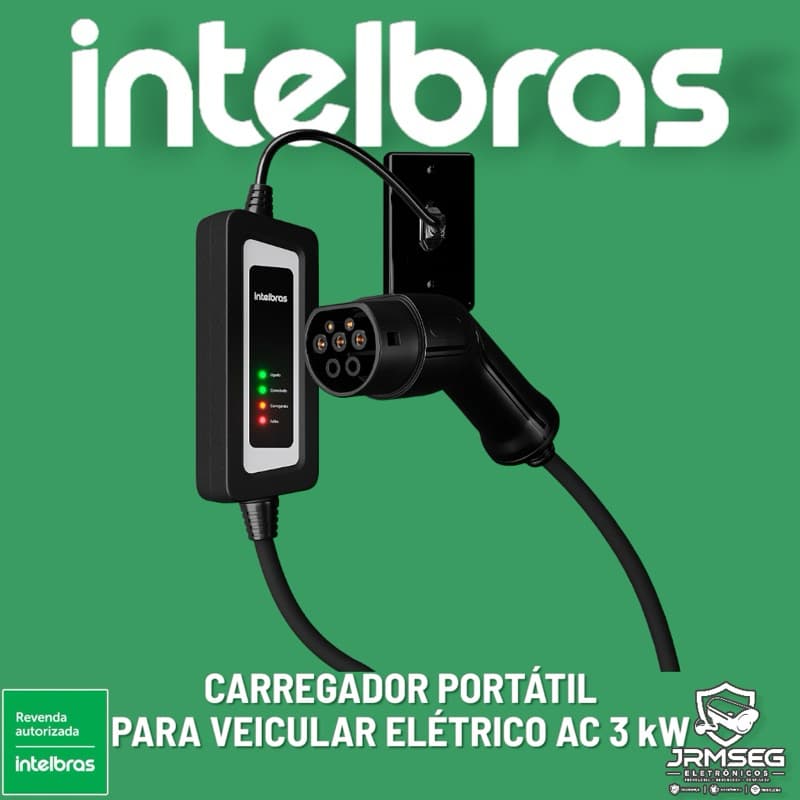 Carregador Portátil para Veículos Elétricos Mini - AC 3 kW Intelbras