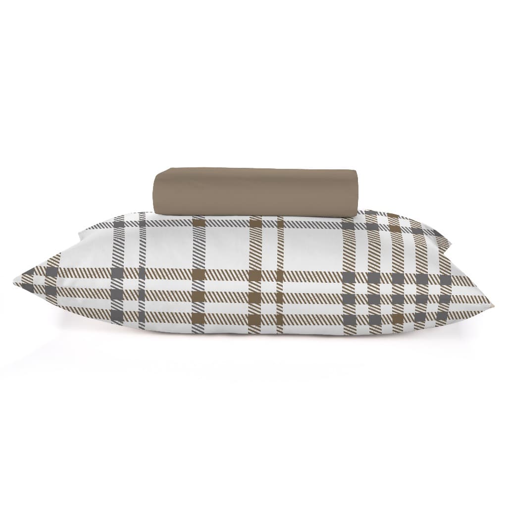 Jogo de Cama Casal Queen 3 peças 150 Fios 100% Algodão de 1,58m X 1,98m X 40cm