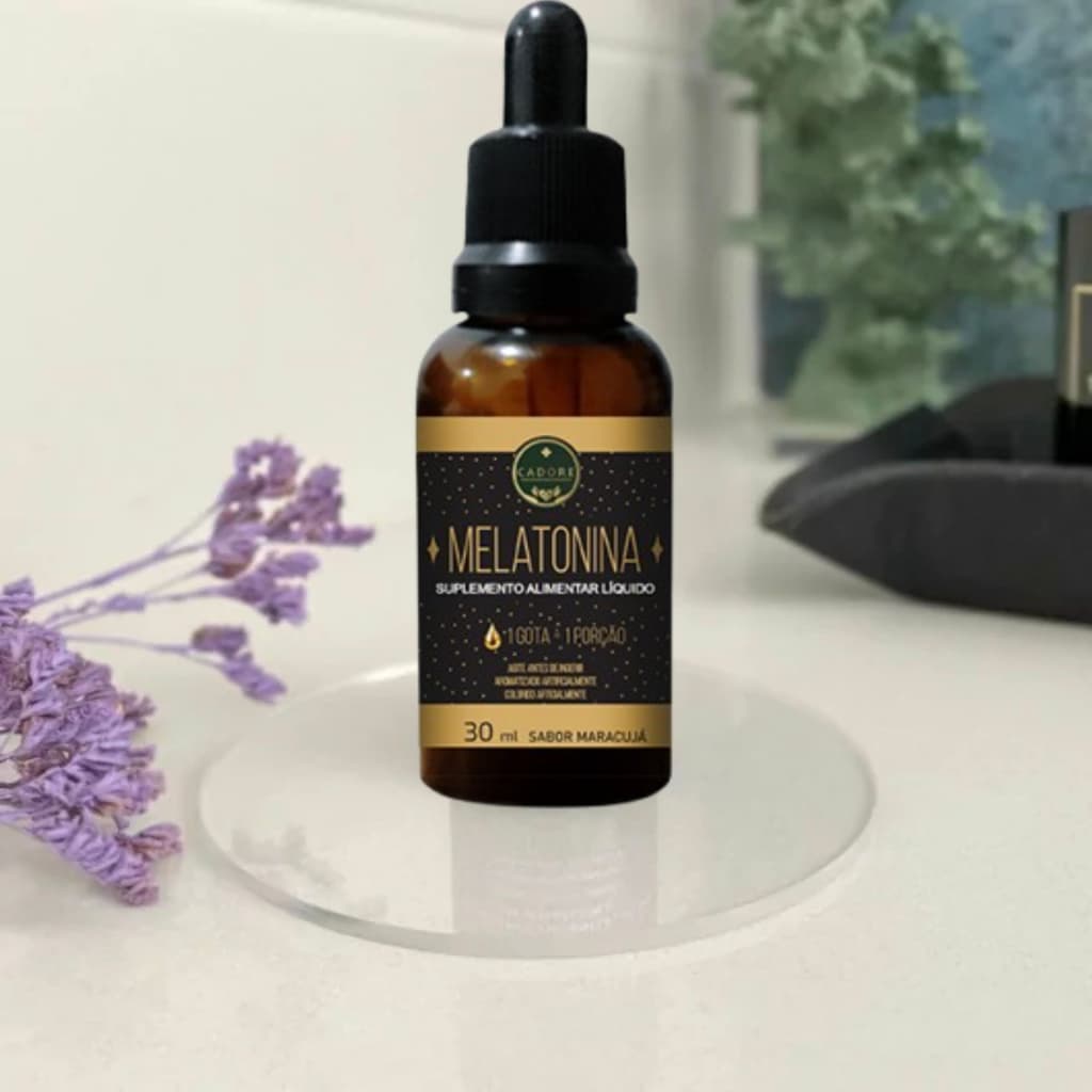 Melatonina Gotas 30ml Sabor Maracujá Rápida Absorção Cadore Adultos