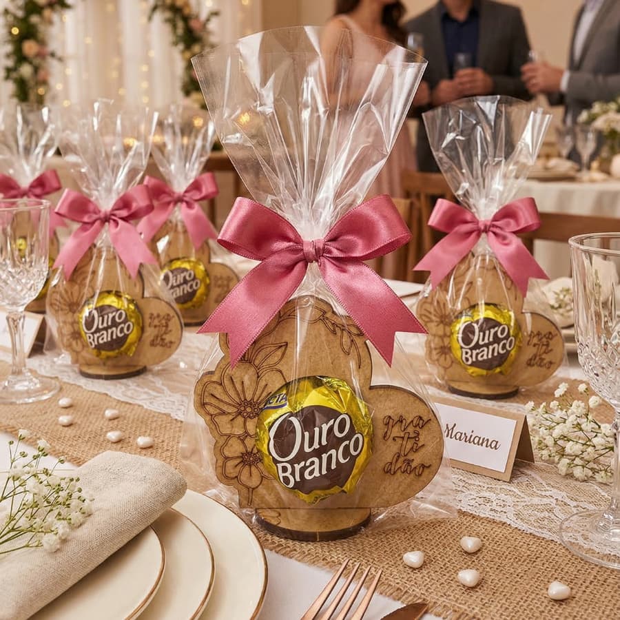 Lembrancinha Simples Porta Bombom Gratidão em MDF Lembrancinha para Formatura Eventos Casamento Aniversários