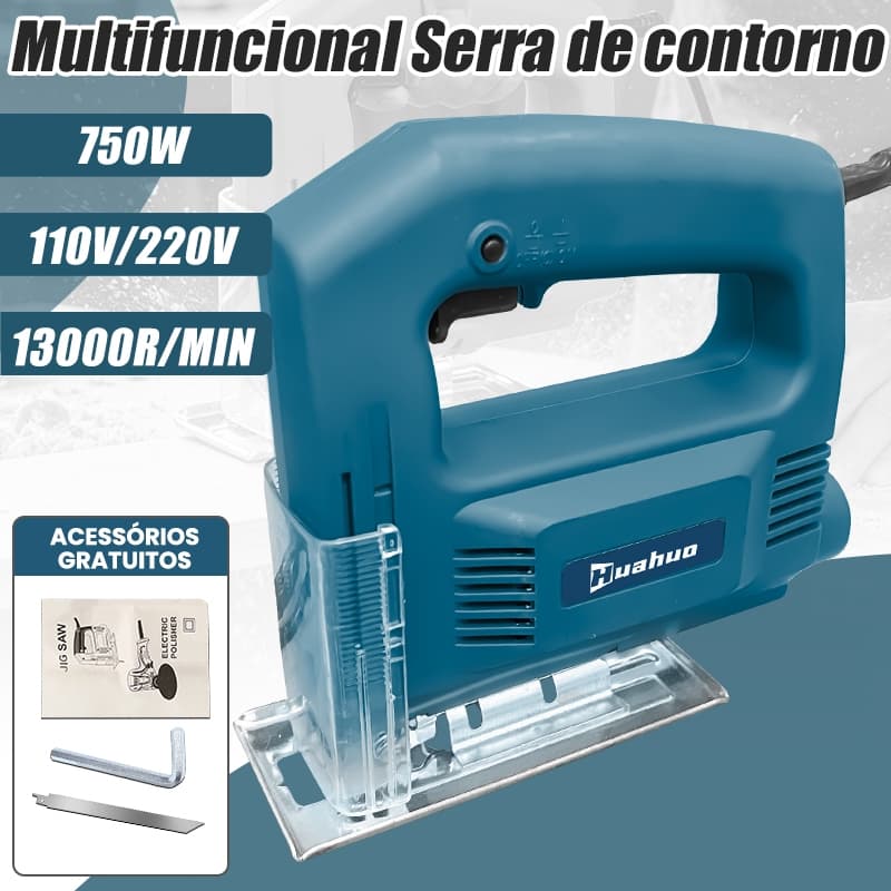 Serra Tico Tico 750w Base Ajustável  Corta Madeira Mdf Metal Aluminio Plastico