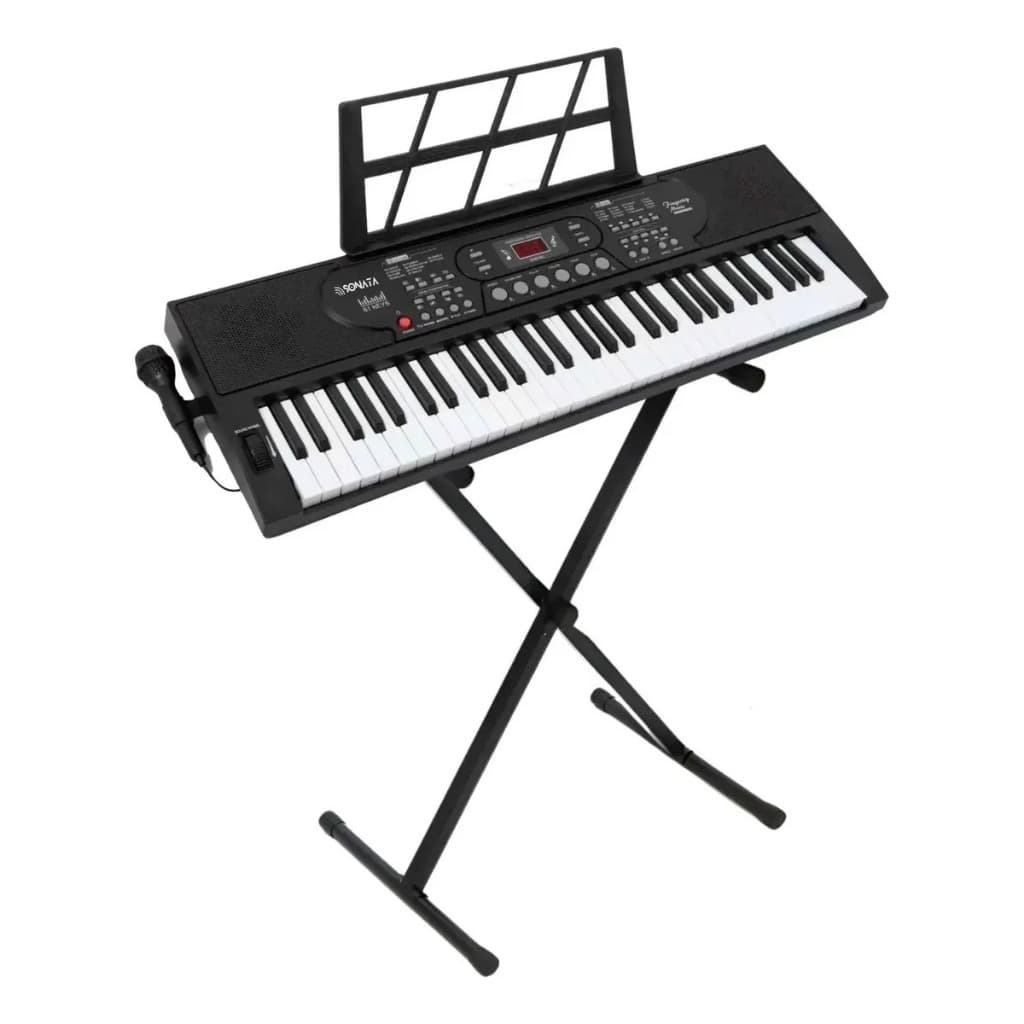 Teclado Musical Iniciante 61 Tecla Sonata Sk6000 Estante Q1x