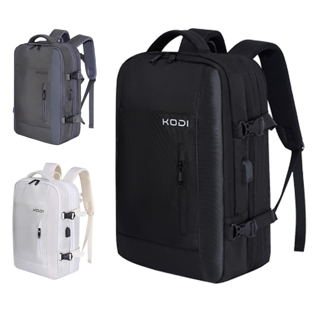 Mochila de viagem reforçada unissex, impermeável expansível, antifurto com USB para notebook profissional Q7