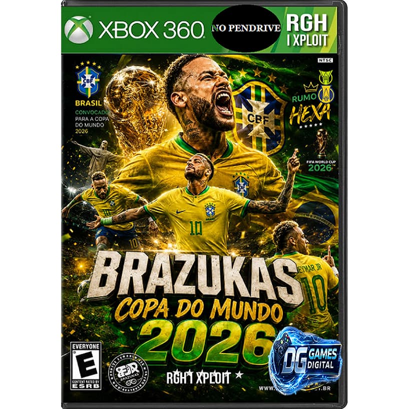 Pendrive Xploit Lançamento Pes Brazukas COPA DO MUNDO 26 - Atualizado MAIO/2026 (XBOX 360 QUALQUER VERSAO)