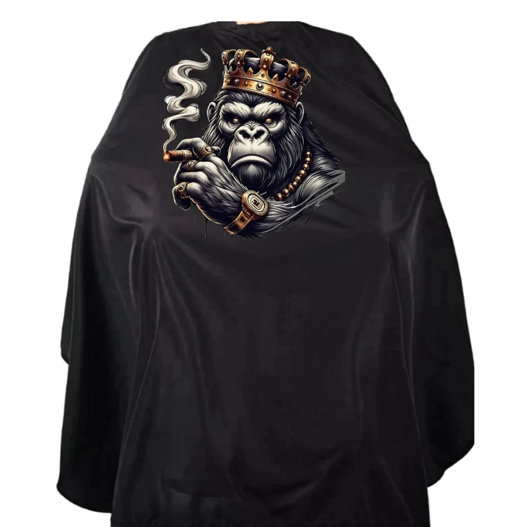 Capa de Corte Gorila Personalizada para Barbeiro e Cabeleireiro – Profissional Premium