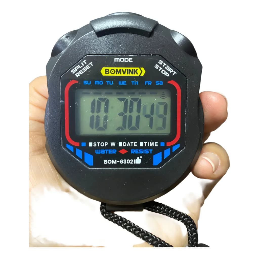 Cronômetro Digital Esportivo À Prova D'água Multifunção for Running, Training and Swimming BOMVINK