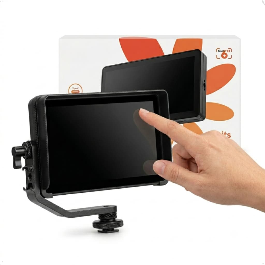 =Monitor Externo Para Camera 6 Polegadas Touch Screen Full HD 1080p Video E Foto Profissional