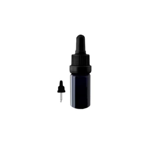 Frasco Alemão de Vidro Violeta 10ml c/ Conta-Gotas d Precisão Conservação Superior de Extratos Óleos Essenciais Tinturas