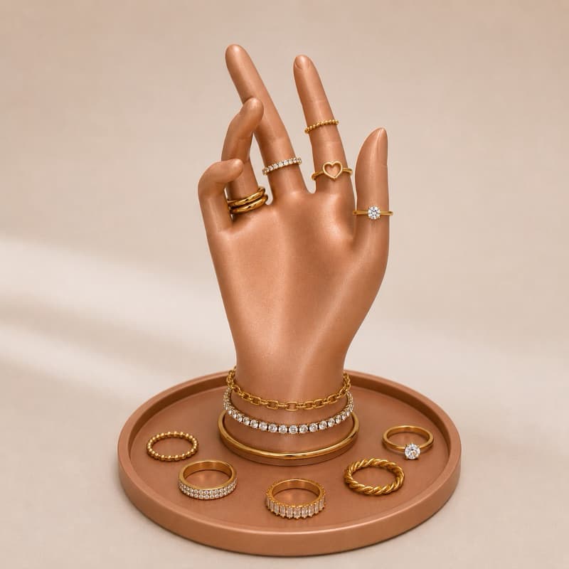 Expositor de Anéis Pulseiras Bijuterias Jóias Vitrine Loja