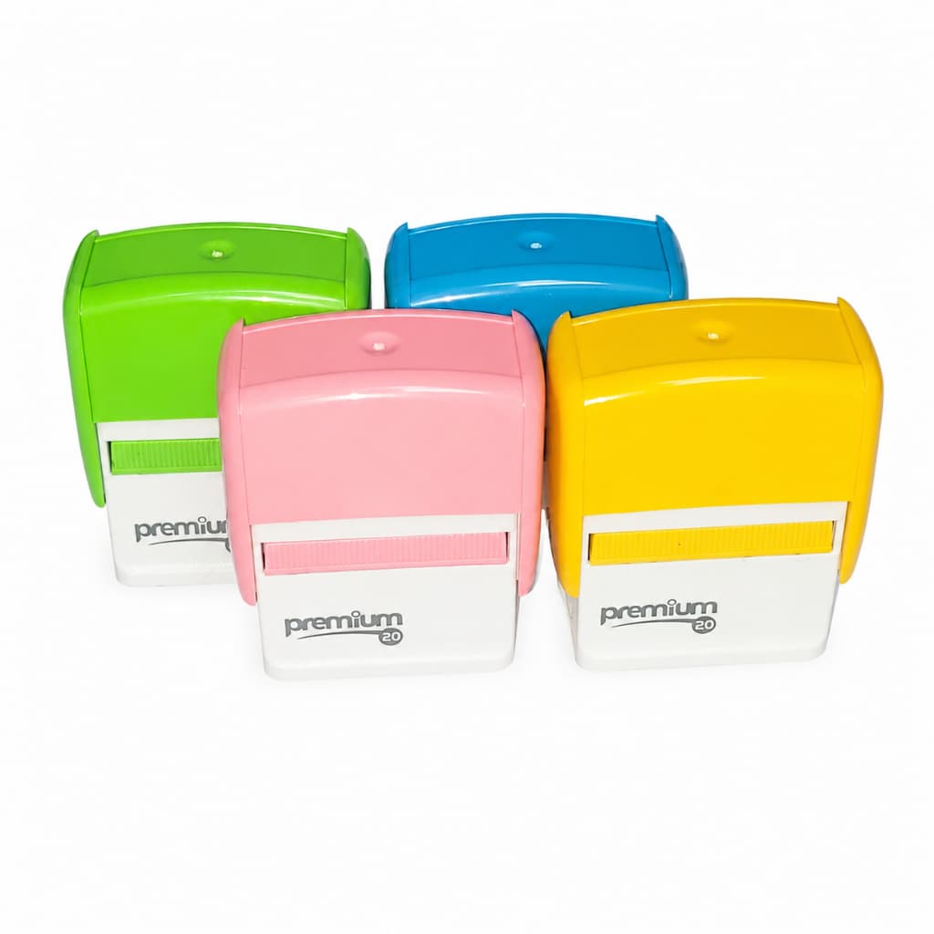 Kit 4 Carimbos Sortidos Personalizados Automático Produção Imediata !