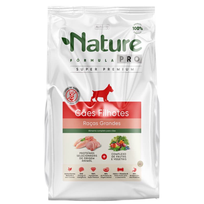 Ração Nature Fórmula Pro Filhotes Raças Grandes 3kg