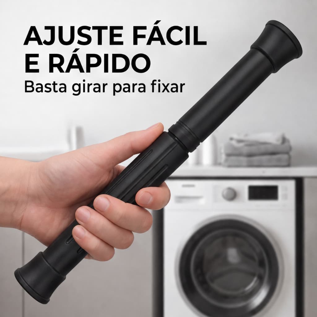 Varão Para Box Extensor Suporte Cortinas De 75 cm A 90 Cm