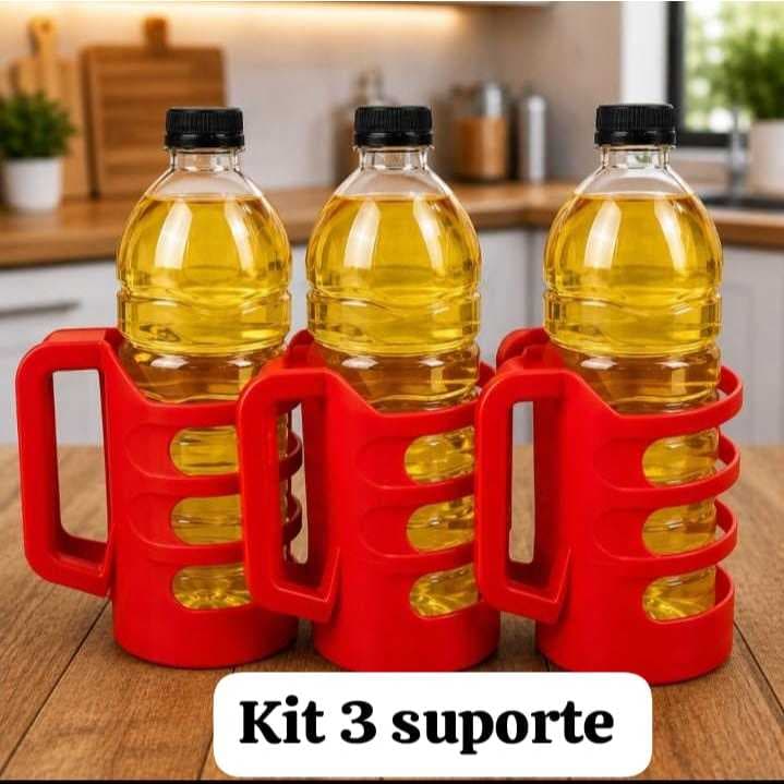 Kit 3 Suporte para óleo e vinagre