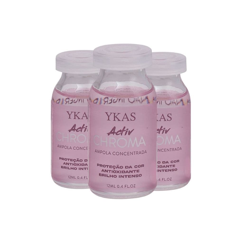 Ampola Activ Chroma  (3x12ml) Protetora Da Cor Tratamento Capilar- Kit Ykas