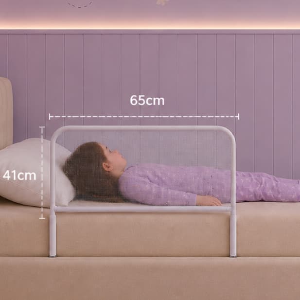 Grade de cama proteção lateral segurança para criança e idoso fácil instalar 65x41cm