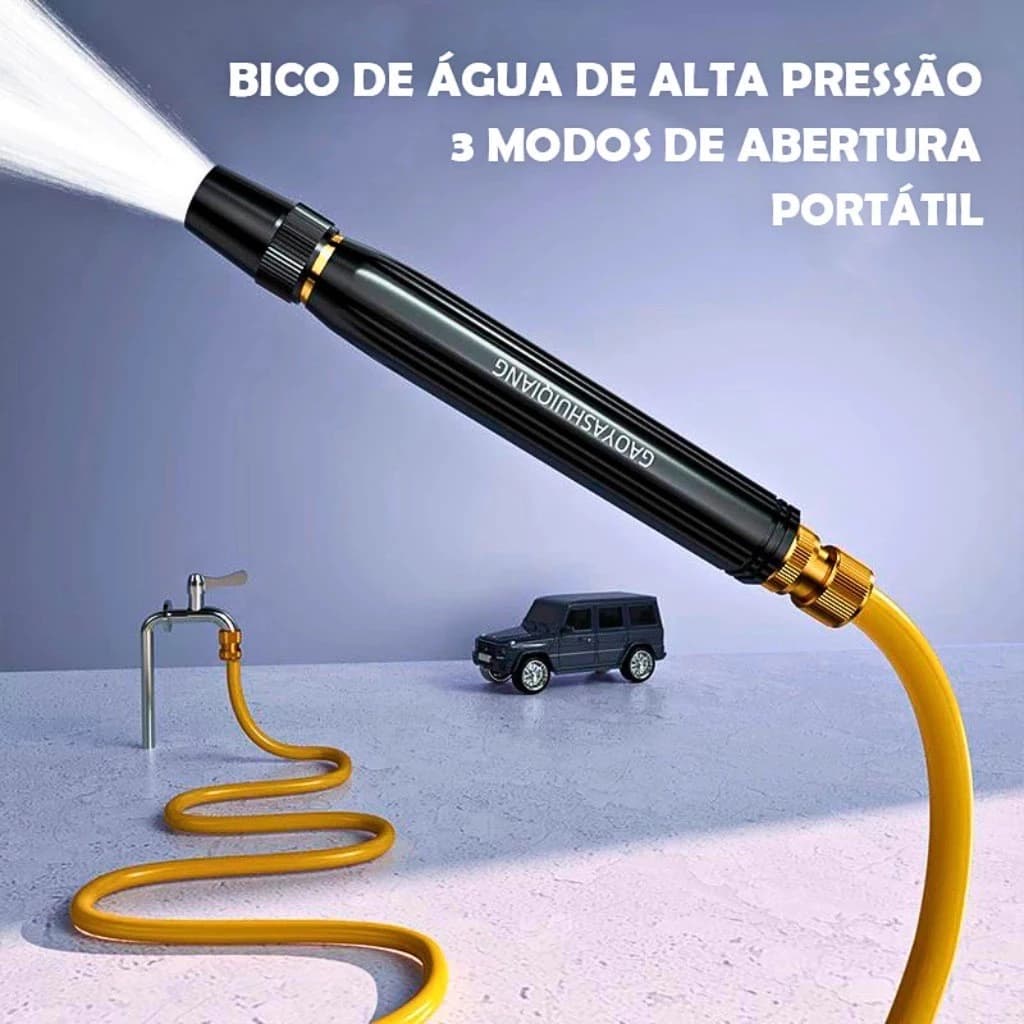 Kit de pistola de água para carros / ideal para lavar carros e regar plantas de jardim, e é fácil de instalar.