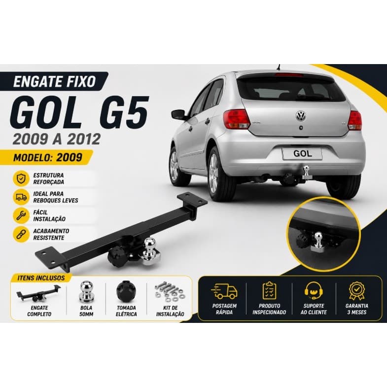 Gol G5 2009 Engate/Reboque/Rabicho