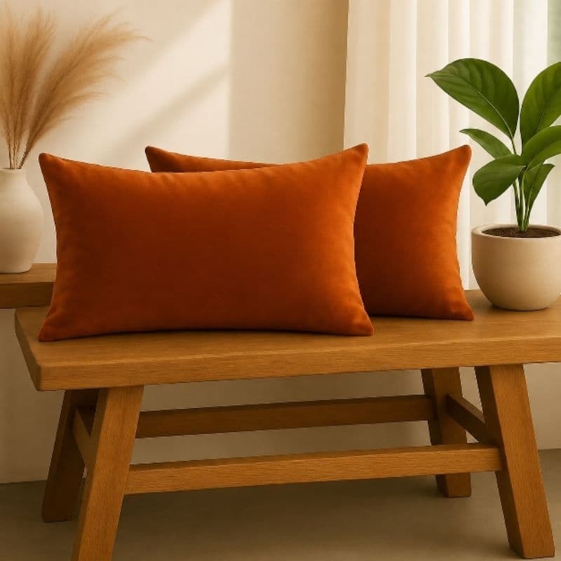 Kit 2 Almofadas Baguete 30x50cm Em Suede Xuxinho Decoração Casa Quarto Escritório
