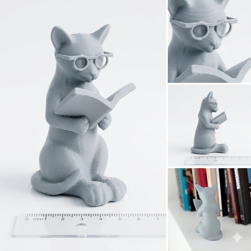 Escultura Decorativa Estatueta Decoração Estatua para Estante de Livros Leitor Intelectual