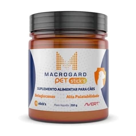 Suplemento Macrogard Pet Sticks Avert Para Cães 30 unidades