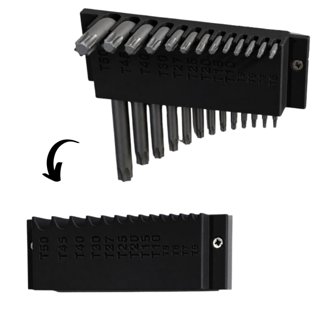 Suporte Chave Allen Torx De Parede | Organizador De Chaves Allen Torx Porta Ferramentas Oficina
