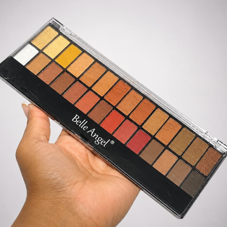 Paleta De Sombras Belle Angel 28 Cores Alta Pigmentação Tons Neutros matte profissioal