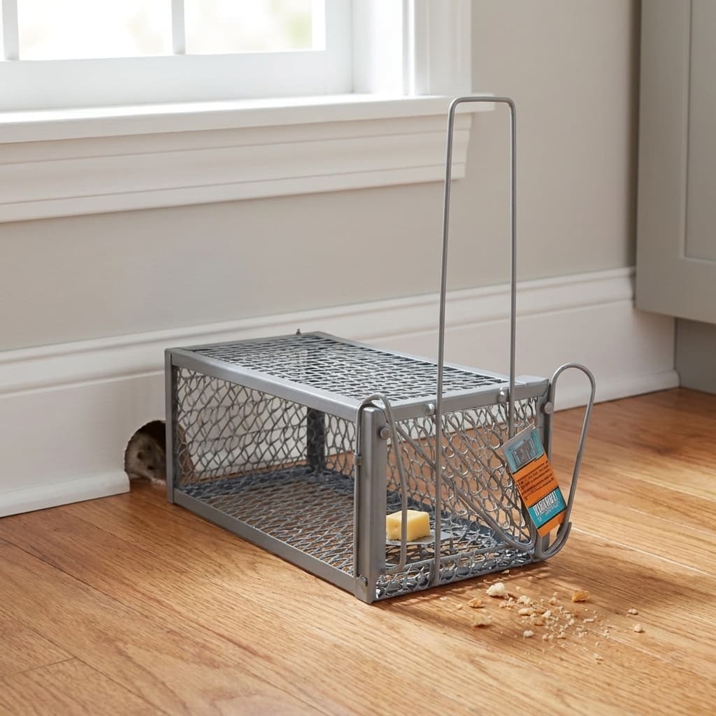 Kit 2 Armadilha para Roedores em Aço Reforçado – Gaiola Grande Reutilizável para Roedores