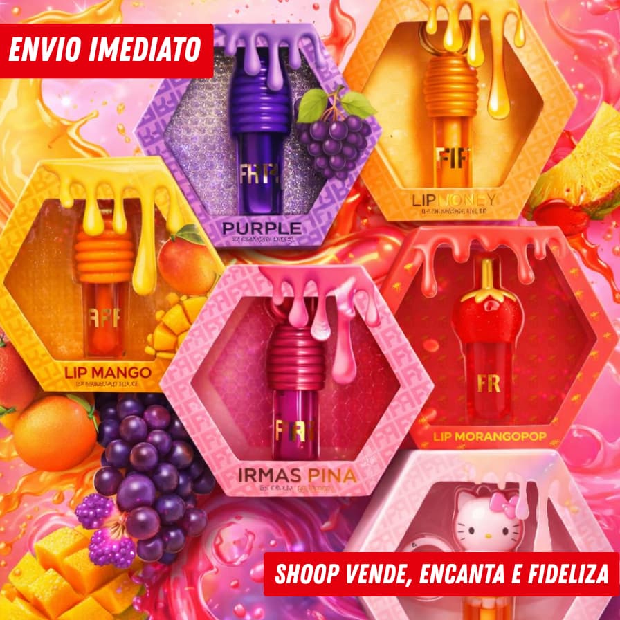 Gloss Labial By Fran e By Pam |Hidratante Efeito Brilho Espelhado - Longa Duração