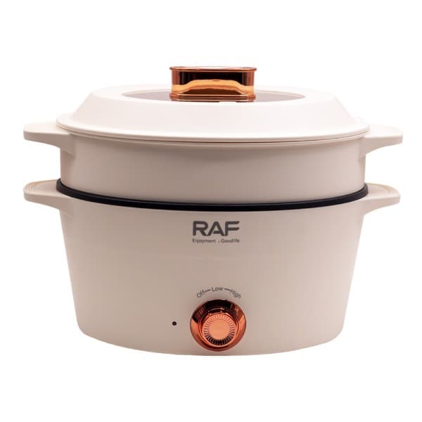 Panela Elétrica Raf R5403W 1300W Capacidade 5L e 7L 220V