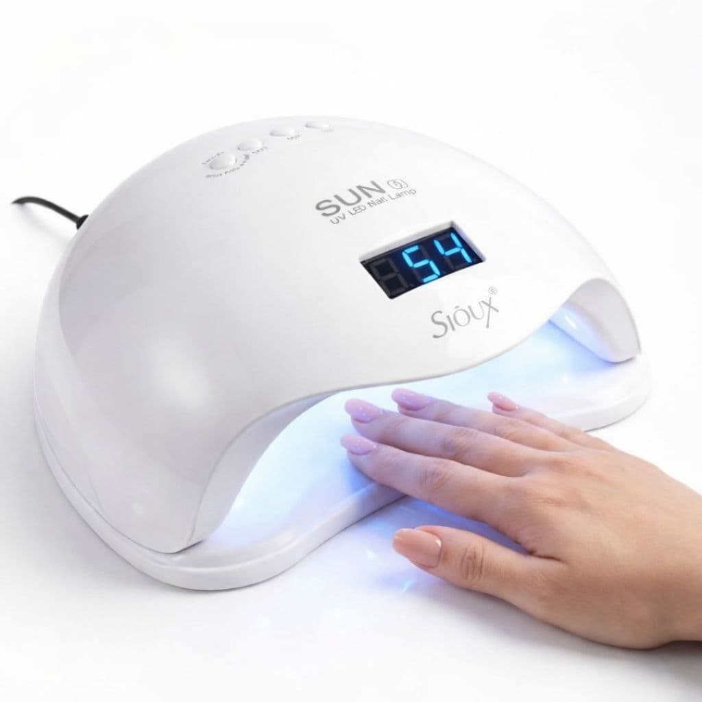 Cabine P/ Unhas Sioux Branco Modelo Sun 5 Led/uv 48w