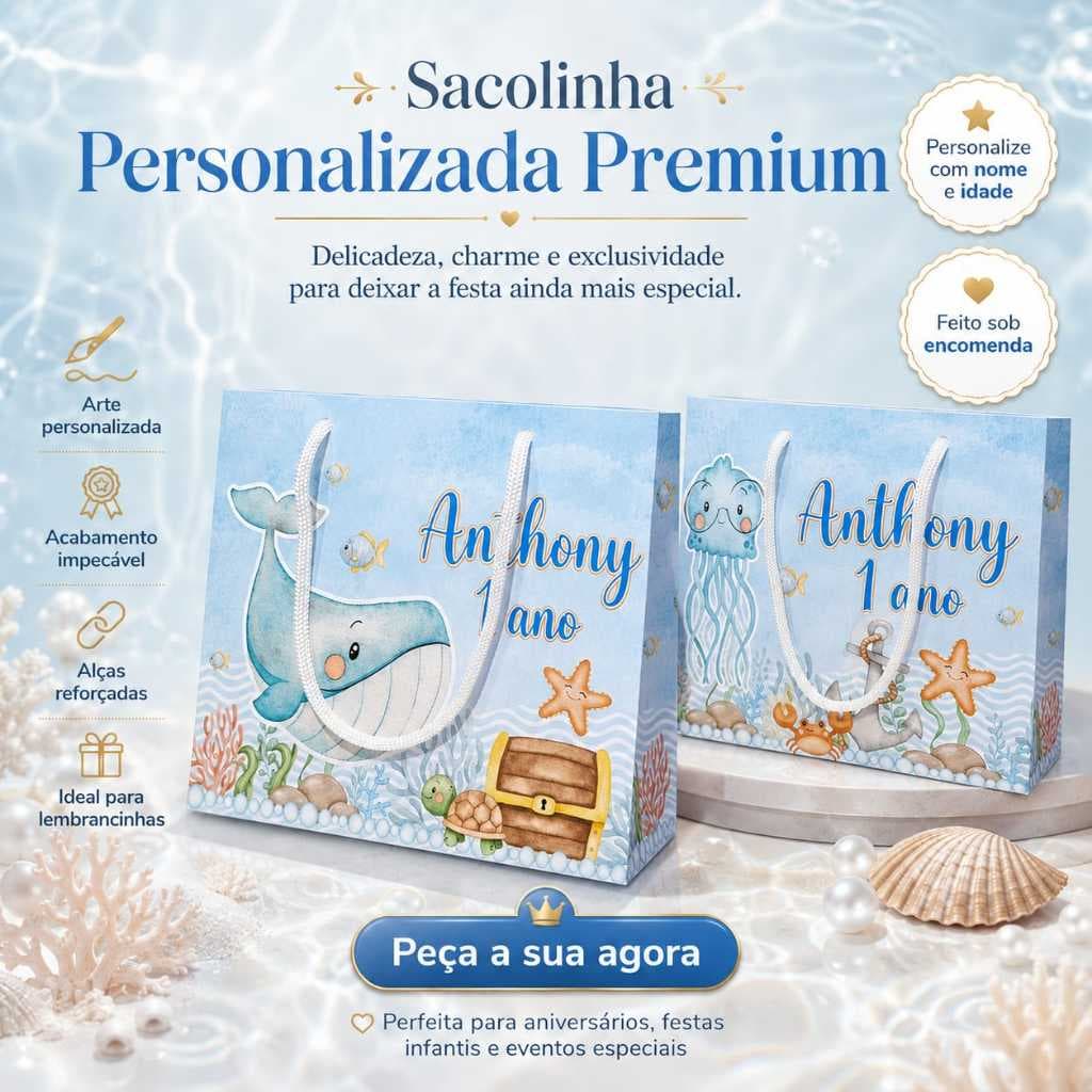 SACOLA SURPRESA  / Personalizado | Sacolinha | Lembrancinha | Mimos | PEGUE E MONTE