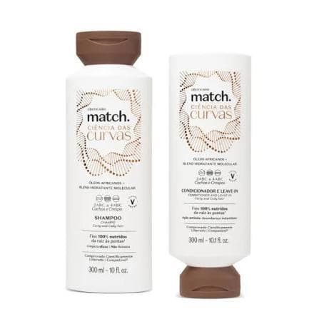 Match ciencia das curvas Shampoo e Condicionador Validade 11/2026