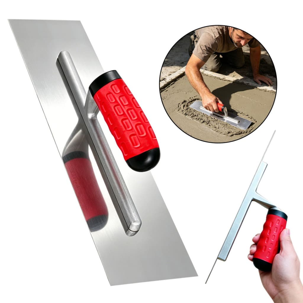 Desempenadeira de Aço Inox para Massa Corrida e Texturas Profissional 40x10cm -Quadrado