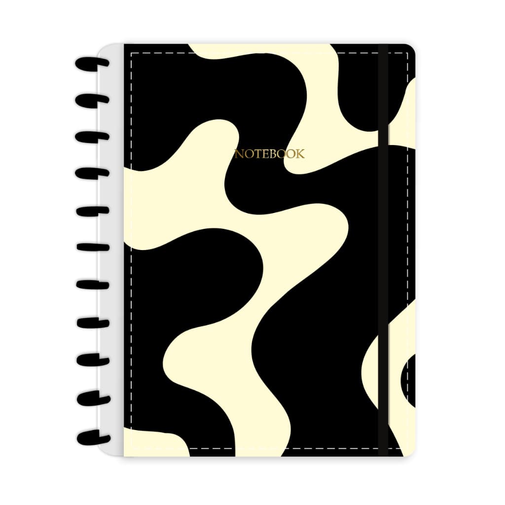 Caderno de Discos Curvas Preto - Abyaragraf - (Tipo Caderno Inteligente )