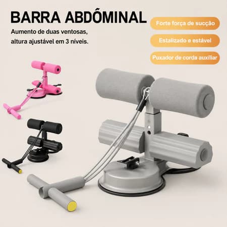 Suporte para Abdominal com Ventosa - Equipamento Fitness Unissex | Fixação Prática