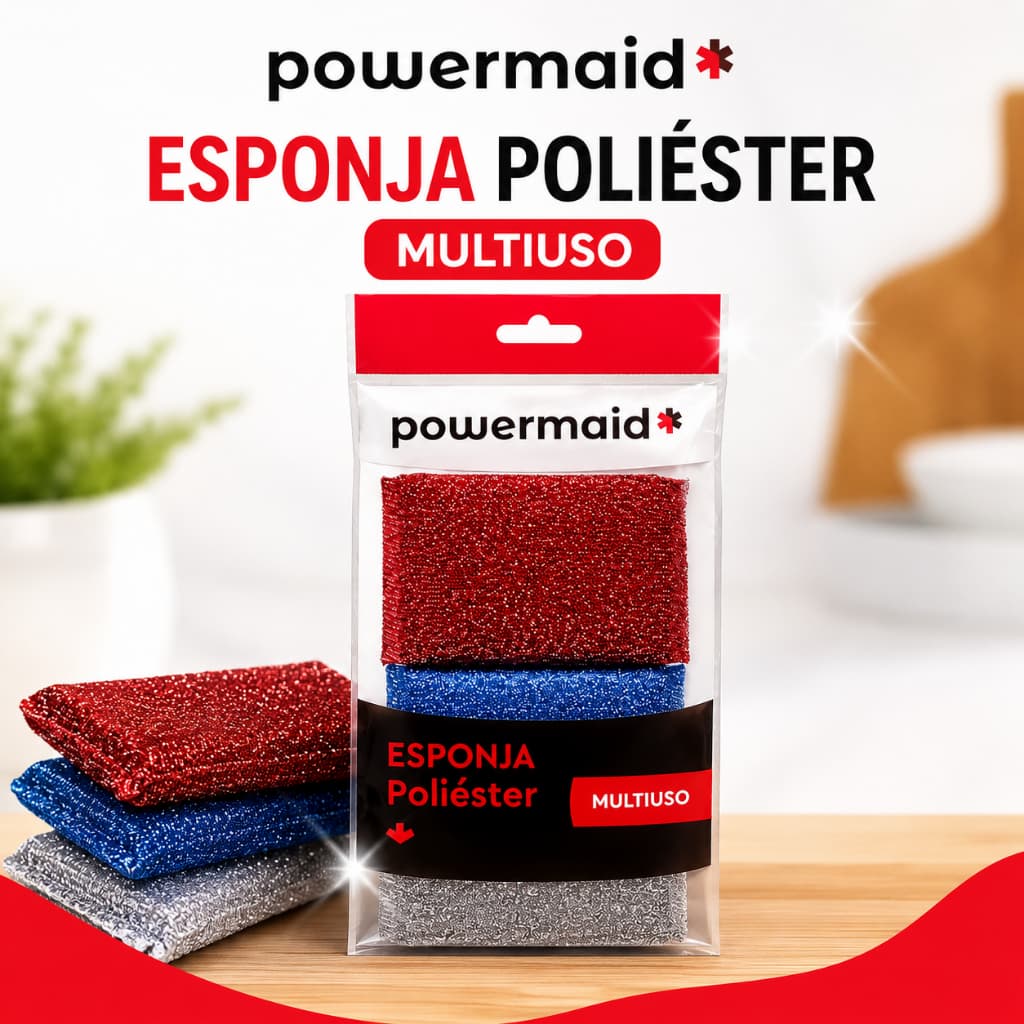 Esponja Poliéster Multiuso Powermaid