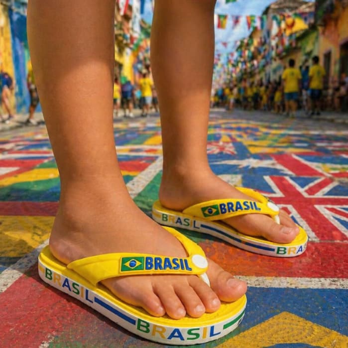CHINELO INFANTIL EDIÇÃO BRASIL COPA 2026