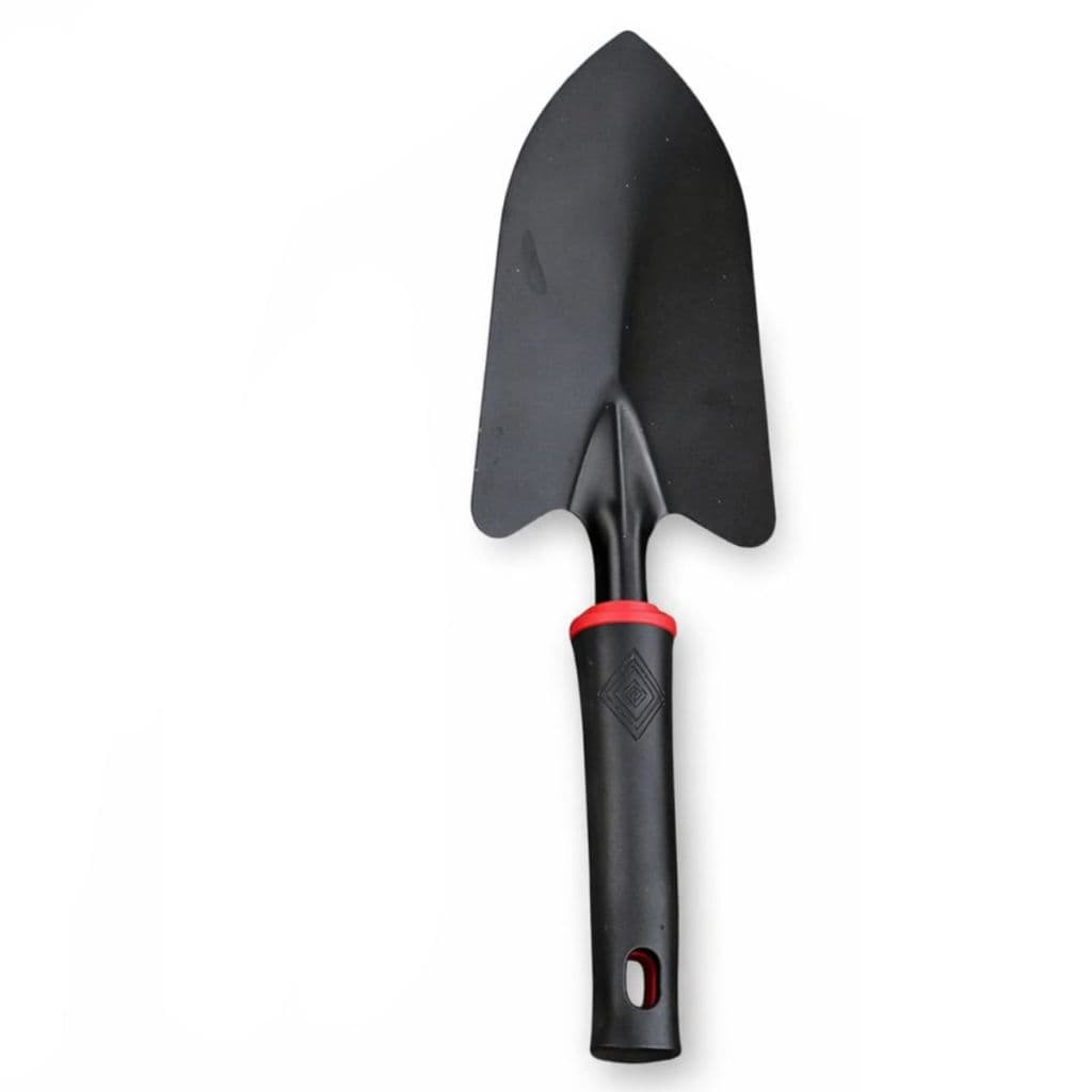 Pá de Jardinagem Larga de 31cm Grande e Resistente com Cabo de Borracha, Colher de Jardim Profissional de Alta Qualidade