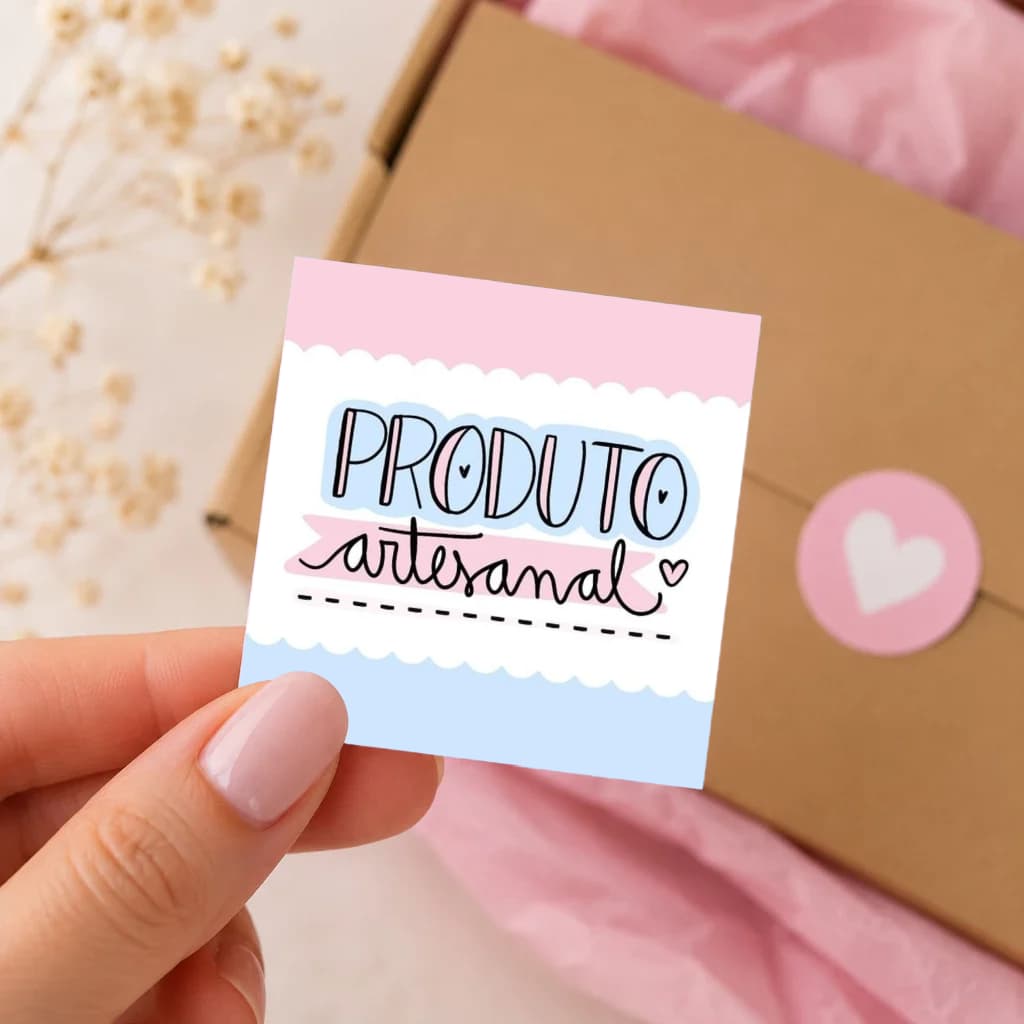100 Tags Agradecimento ao cliente / Mini cartão para loja, empresa, mimo, pedido 5x5cm R:A18
