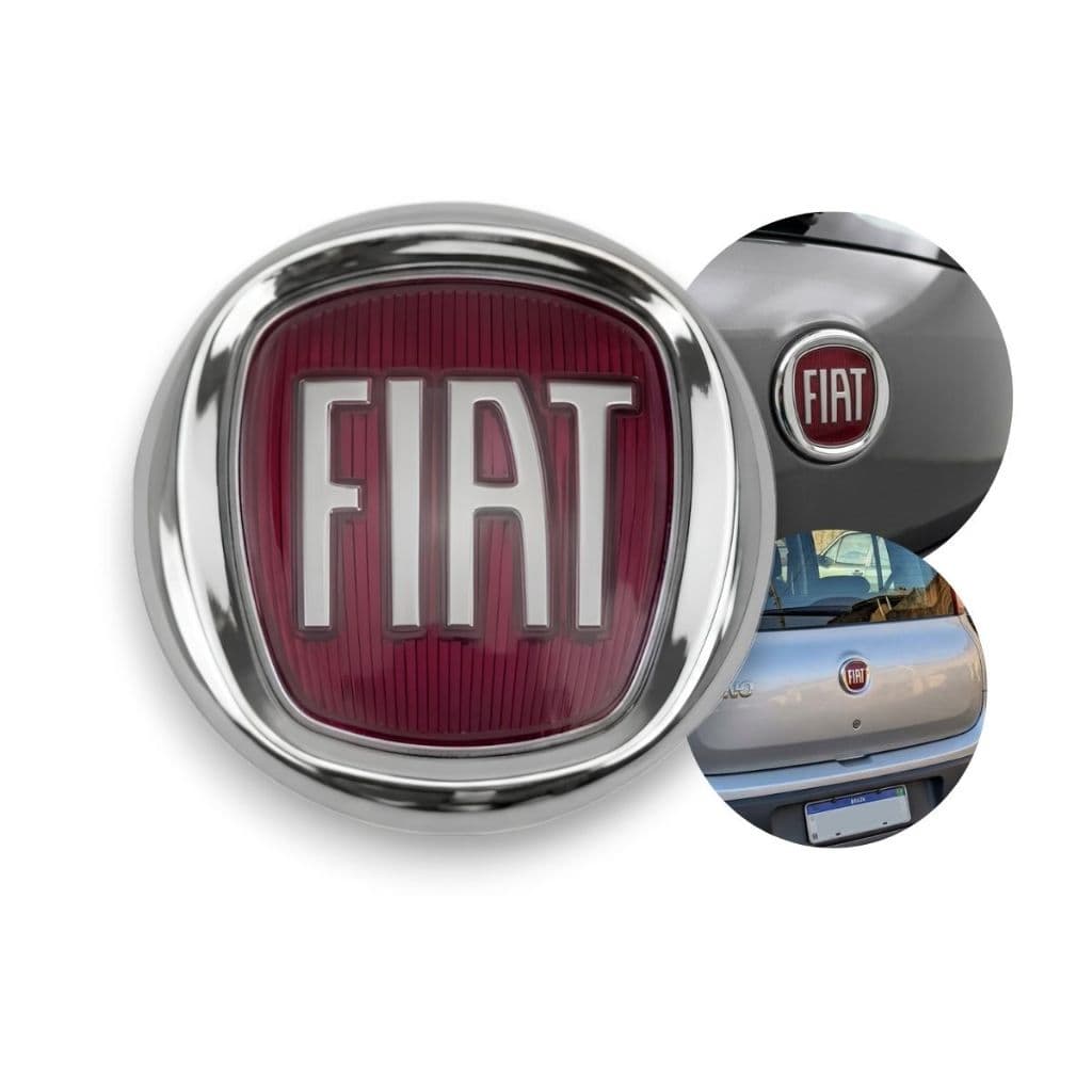 Emblema Mala Fiat Uno Palio Stilo Acessório Logo