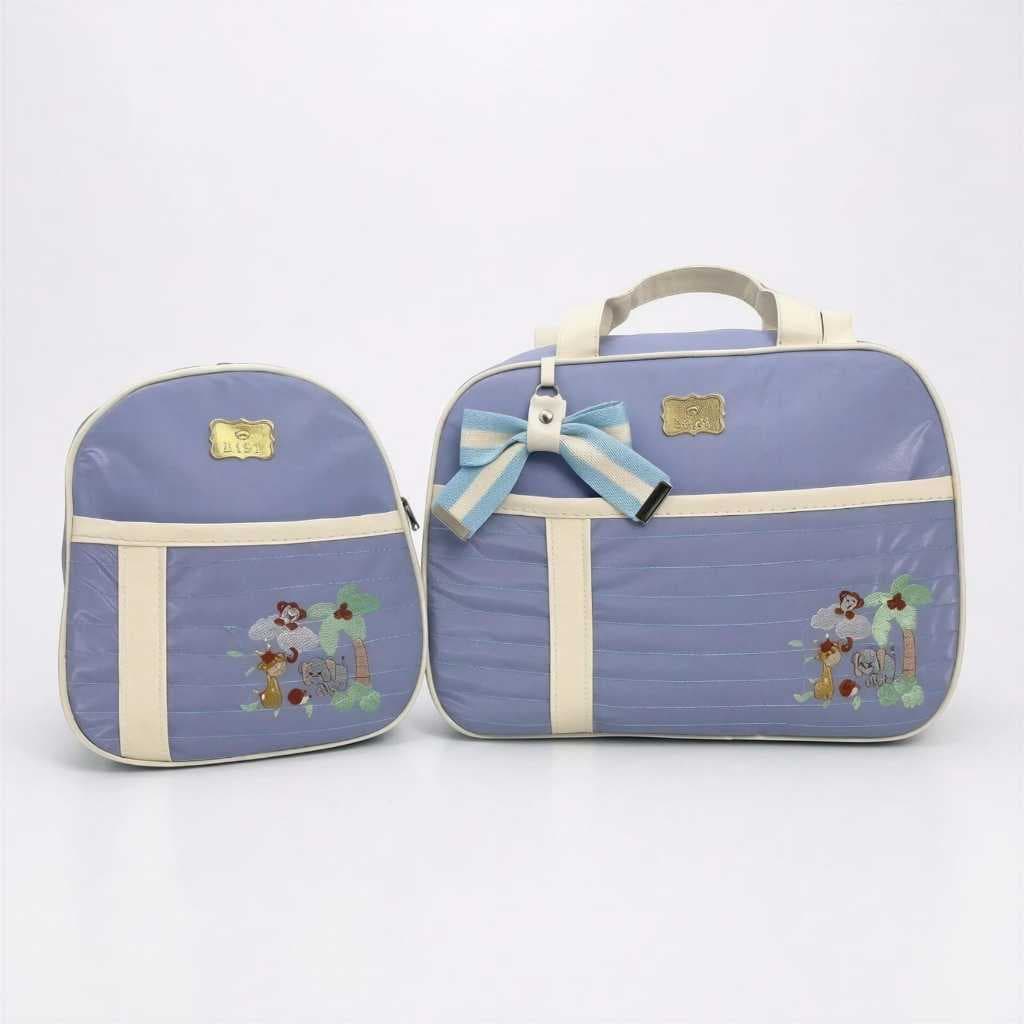 Bolsa Maternidade Kit Luxo Mala Safari 2 Peças Termica Impermeavel Juda Baby